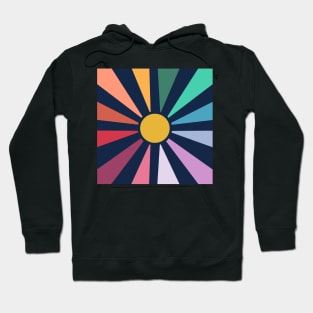 Rainbow Sunshine Circle Hoodie